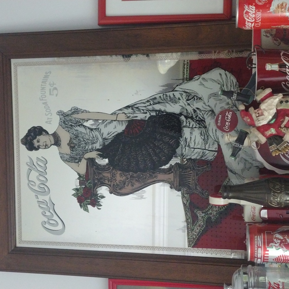 Coca-cola Lady mirror